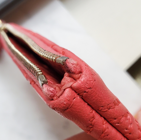 ♥️ Authentic Chanel Pink Quilted Zipper Top Coin Purse Wallet ❤️ - Picture 4 of 9